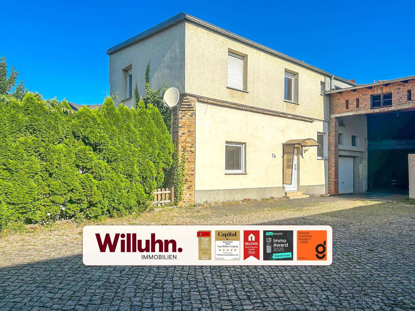 Wohnen und Arbeiten! Schönes Hinterhaus mit geräumigen Nebengelassen!, 4509 Delitzsch