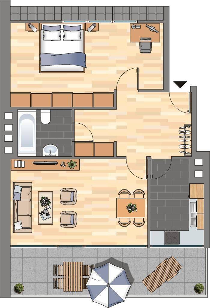 2-Zimmer-Wohnung in Düsseldorf Friedrichstadt, 40215 Düsseldorf (Friedrichstadt)