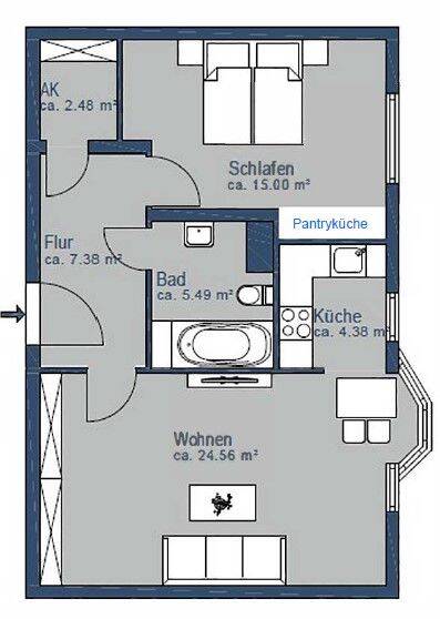 MÜNCHNER IG: Attraktive 2er WG-Nutzung in bester Lage – 5 % Rendite möglich !, 80636 München (Maxvorstadt Neuhausen-Nymphenburg)