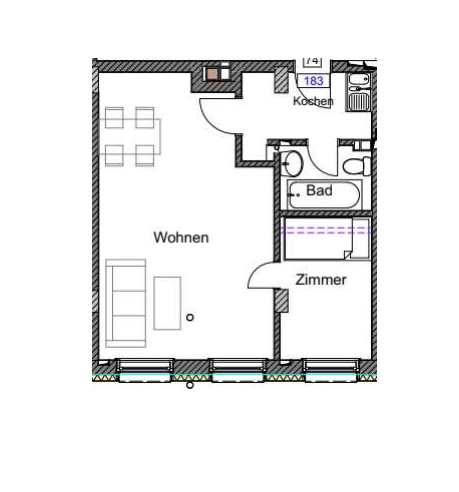 Schöne 1,5-Zimmer-Wohnung, 78467 Konstanz