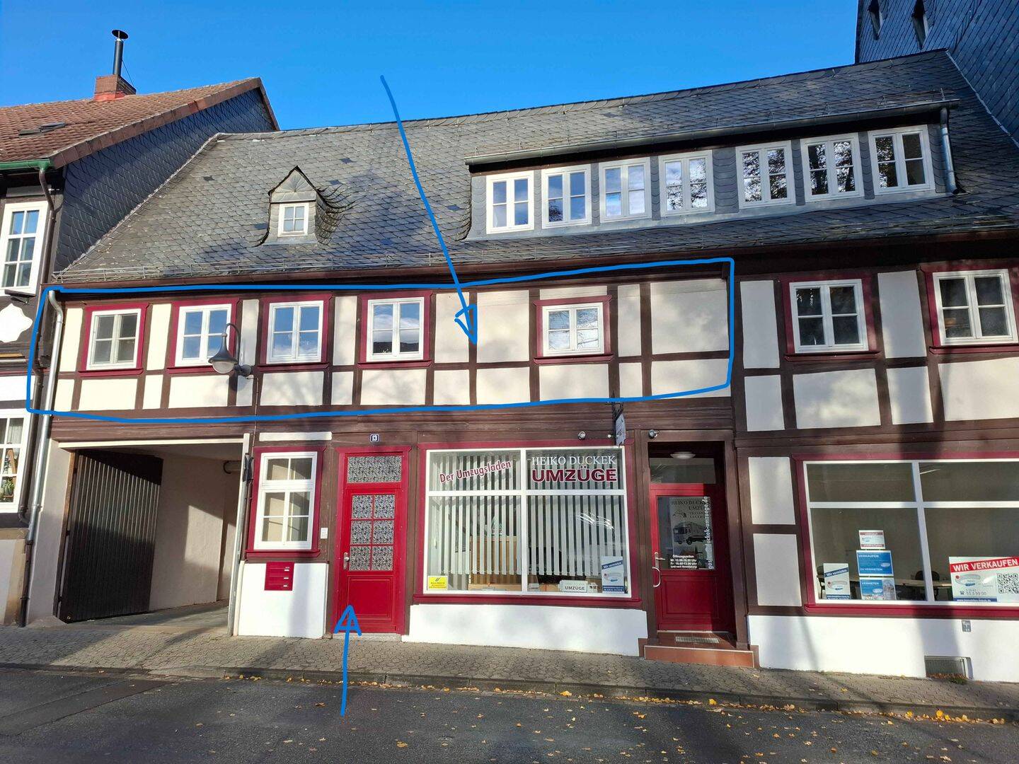 Sanierte Altstadt-Wohnung Herzen von Goslar – 70 m² – 3 Zi., Balkon, Stellplatz Innenhof, 38640 Goslar