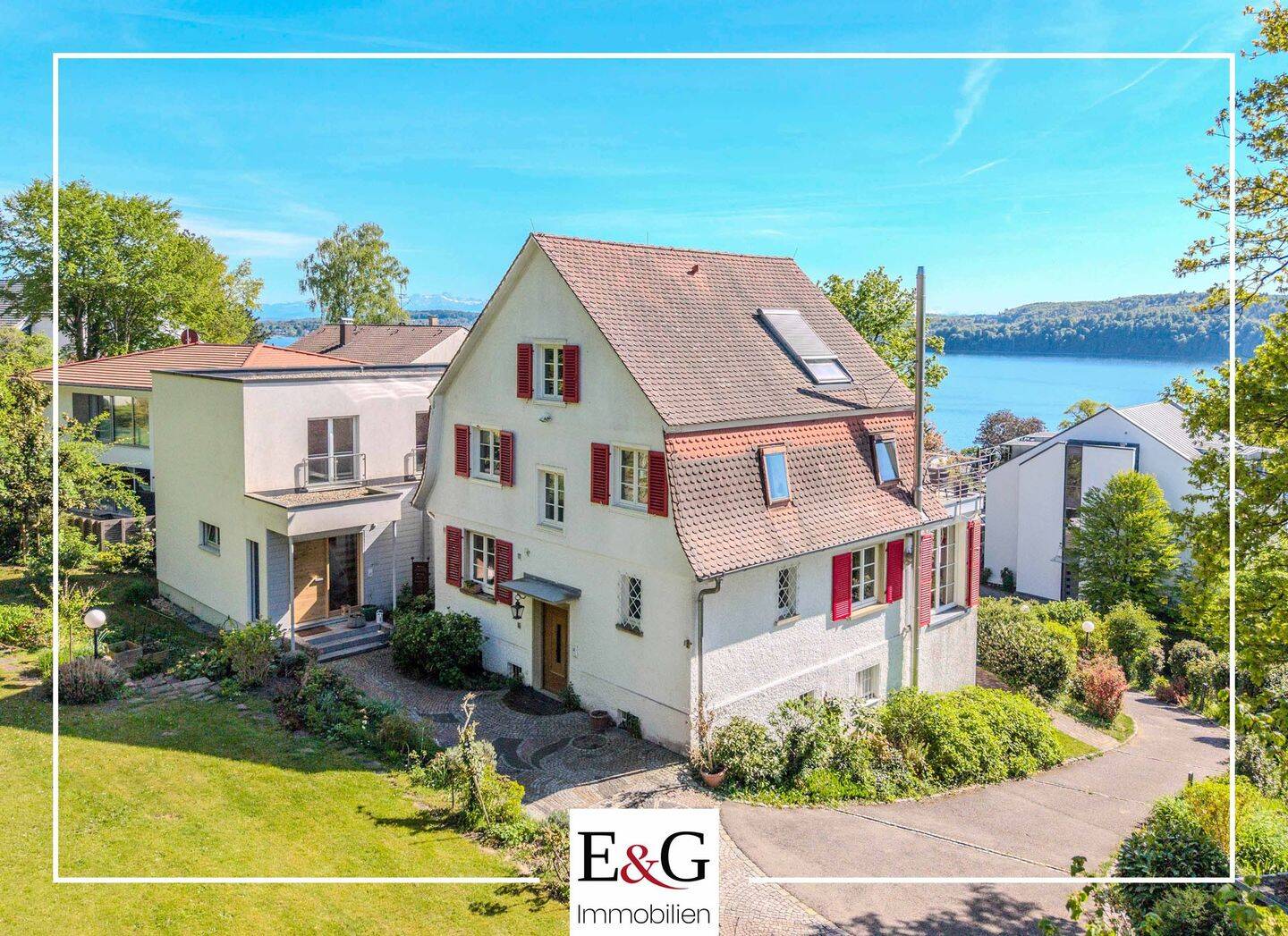 Altbau-Villa und Neubau-Kubus vereint in perfekter Symbiose mit Seesicht und vielen Möglichkeiten, 88662 Überlingen