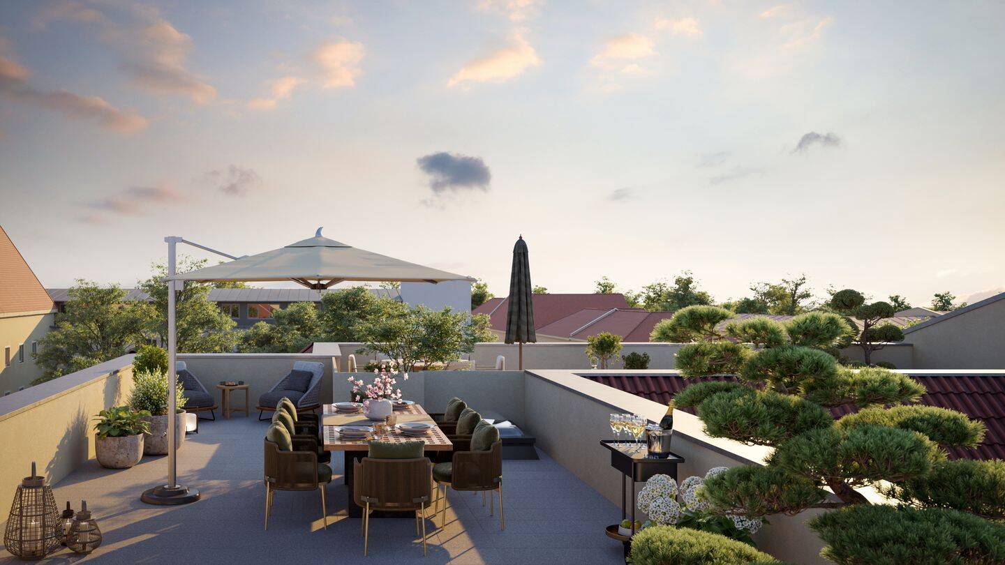 Absolute Rarität! Exklusive Penthouse-Wohnung mit großzügiger Dachterrasse in Neuhausen-Nymphenburg (WE21)