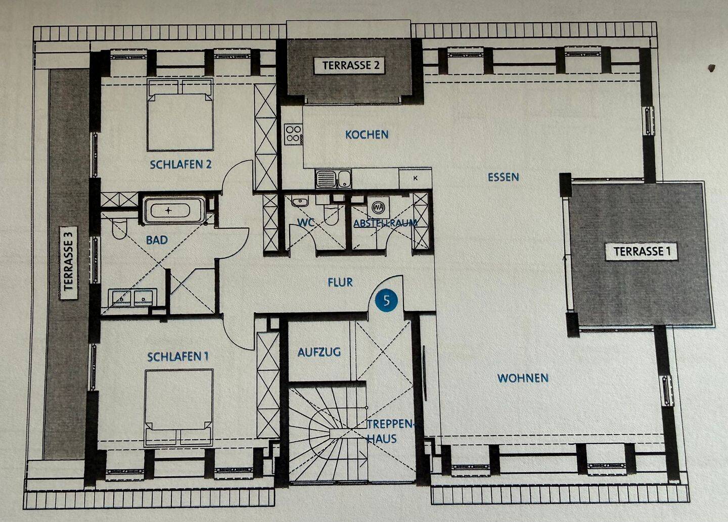 Helle, ruhige 3 Zi.-Wohnung, 81475 München (Thalk. Obersendl.-Forsten-Fürstenr.-Solln)