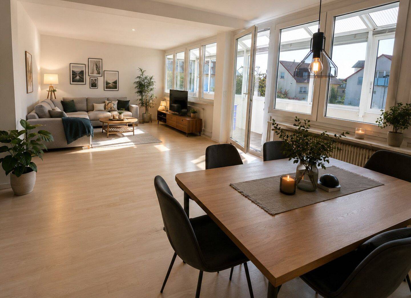 Außergewöhnlich großzügige 3-4-Zimmer-Eigentumswohnung mit Wellnessbad, zwei Wintergärten, EBK, 97493 Bergrheinfeld