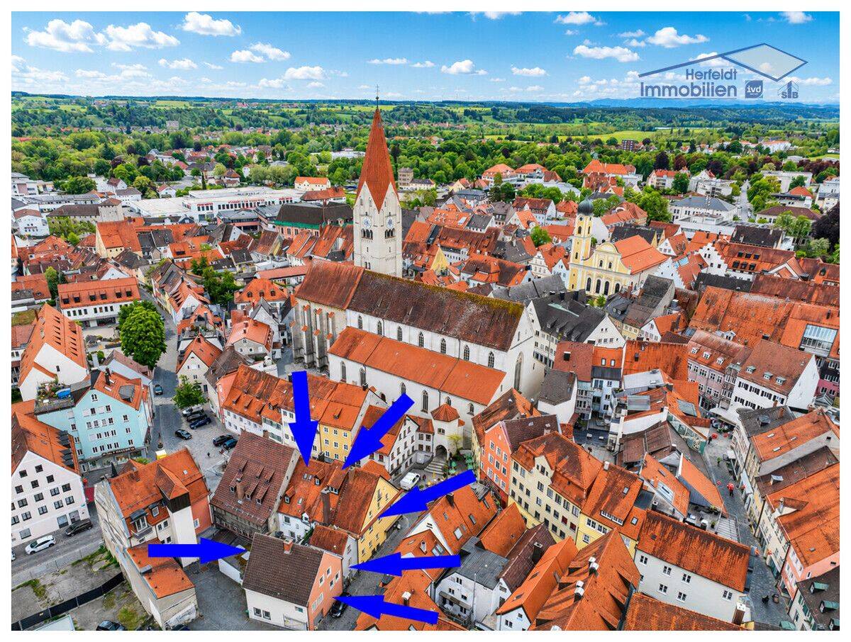 Über 6% Rendite, steigerbar! MFH mit 8 Wohneinheiten inkl. Stadthaus und zwei Gewerbeeinheiten, 87600 Kaufbeuren