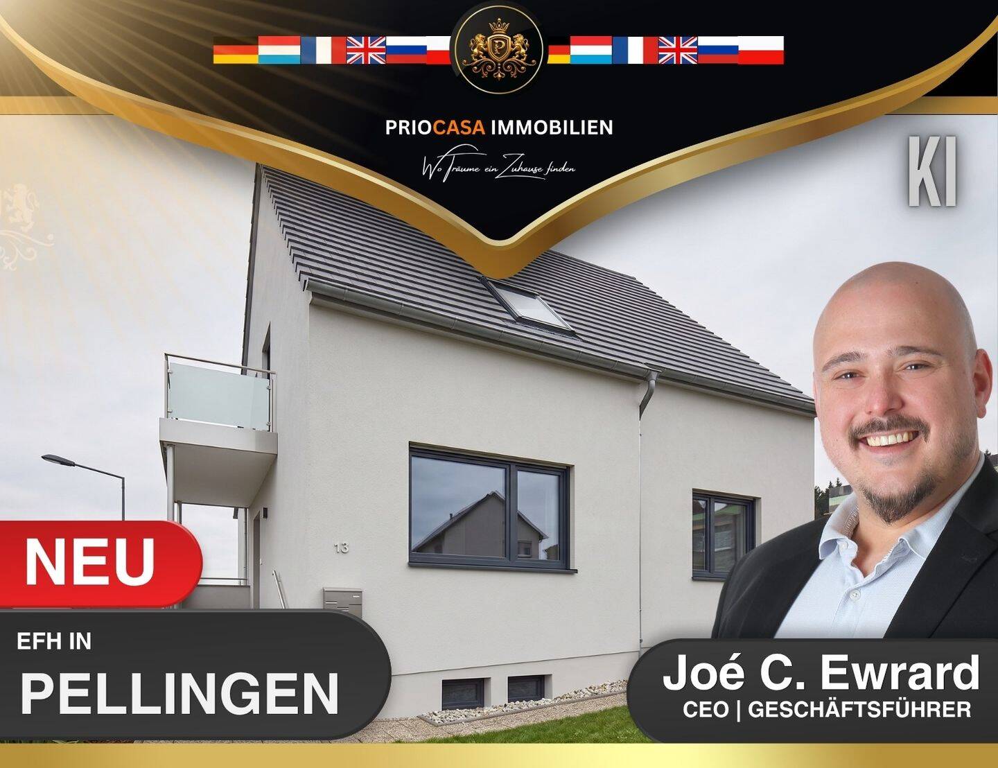 PREISREDUZIERUNG | EFH Pellingen | Massivbau | 121 m² Wohnfläche | 850 m² Grundstück | 4 Zimmer, 54331 Pellingen