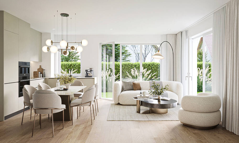 NEUBAU *sonnige Wohnung mit Westgarten und 2 Hobbyräumen im UG, 81243 München (Aubing-Lochhausen-Langwied Pasing-Obermenzing)