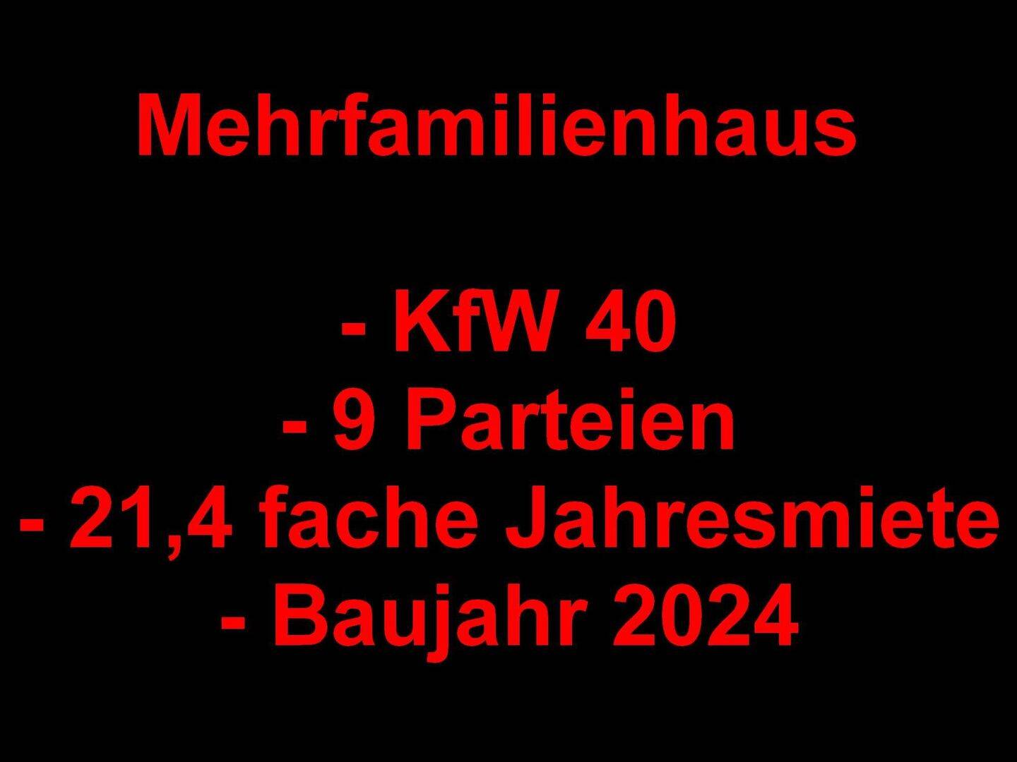 Neubau Fertigstellung Mitte 2024, KfW 40 Haus, 21,4-fache Jahresmiete, 9 Einheiten, 715 qm Wohnfläche, 30419 Hannover