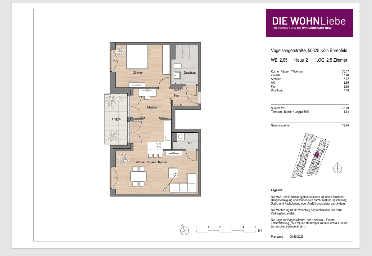 DIE WOHNLiebe – Neue Wege für Wohnen in Köln-Ehrenfeld: 2-Zimmer-Eigentumswohnung, 50825 Köln (Ehrenfeld Bickendorf Neuehrenfeld Ossendorf)