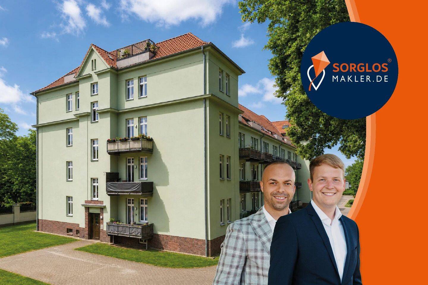 Attraktiv vermietete 4-Raum-Wohnung in denkmalgeschütztem Wohnensemble, 39110 Magdeburg (Diesdorf Stadtfeld West)
