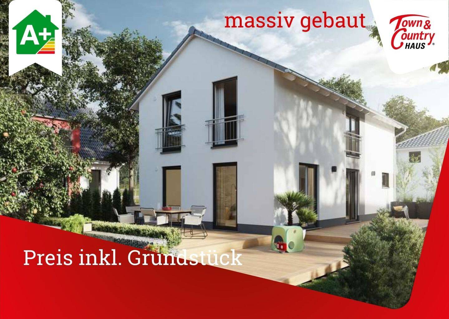 massiv gebaut, Preis schlüsselfertig inkl. Grundstück, 54314 Zerf