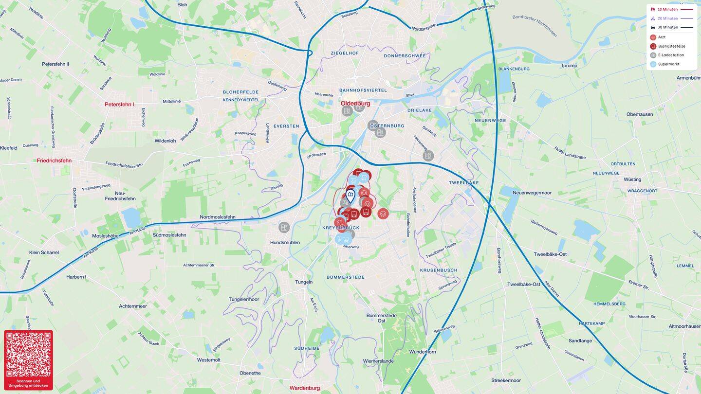 Baugrundstück in A- Lage an der Cloppenburger Straße mit Abrissimmobilie, 26133 Oldenburg (Oldb) (Kreyenbrück)