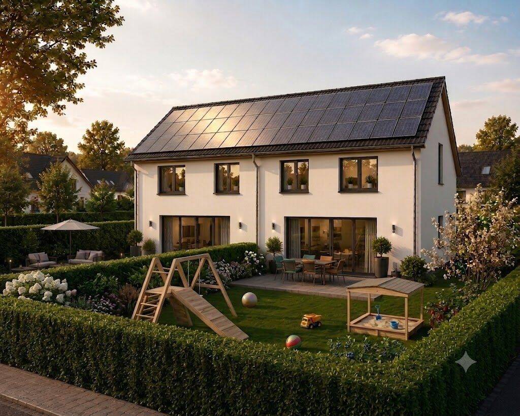 Zwei schlüsselfertige Doppelhaushälften mit Photovoltaikanlage in Worzeldorf, 90455 Nürnberg