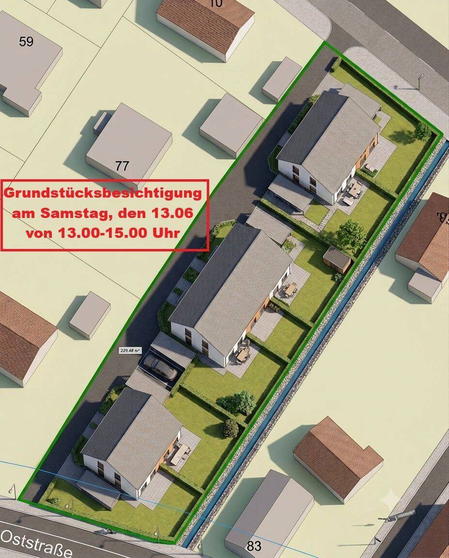 Grundstücksbesichtigung am Samstag, den 13.06 von 13.00-15.00 Uhr, 90763 Fürth (Südstadt Weikershof)