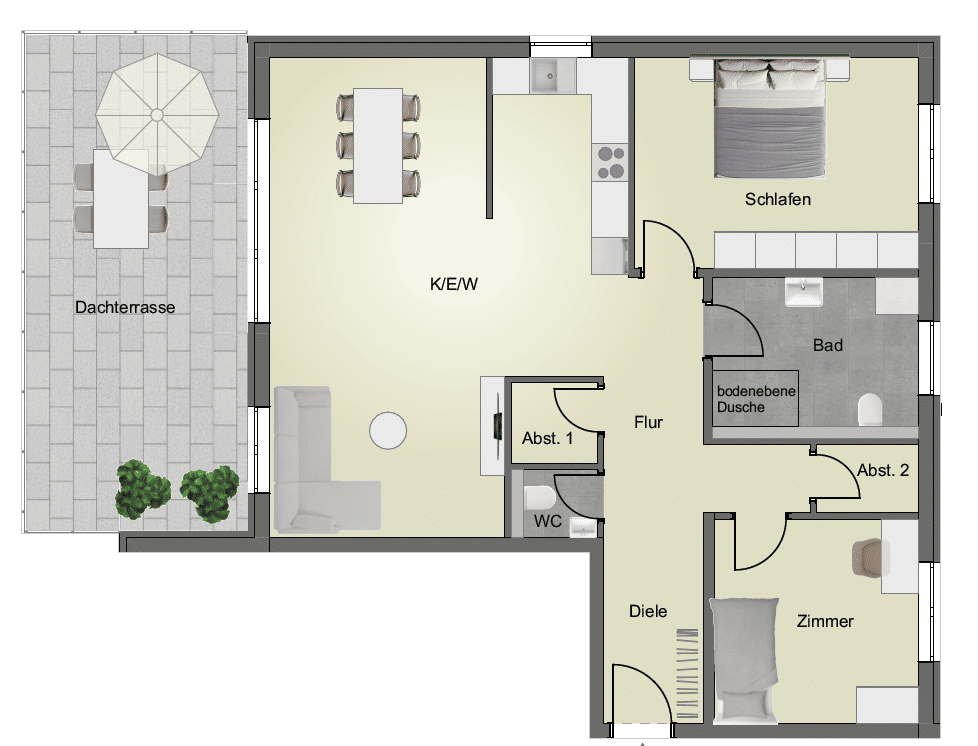 PENTHOUSE / NEUBAU / DONAUESCHINGEN / Haus F, 78166 Donaueschingen