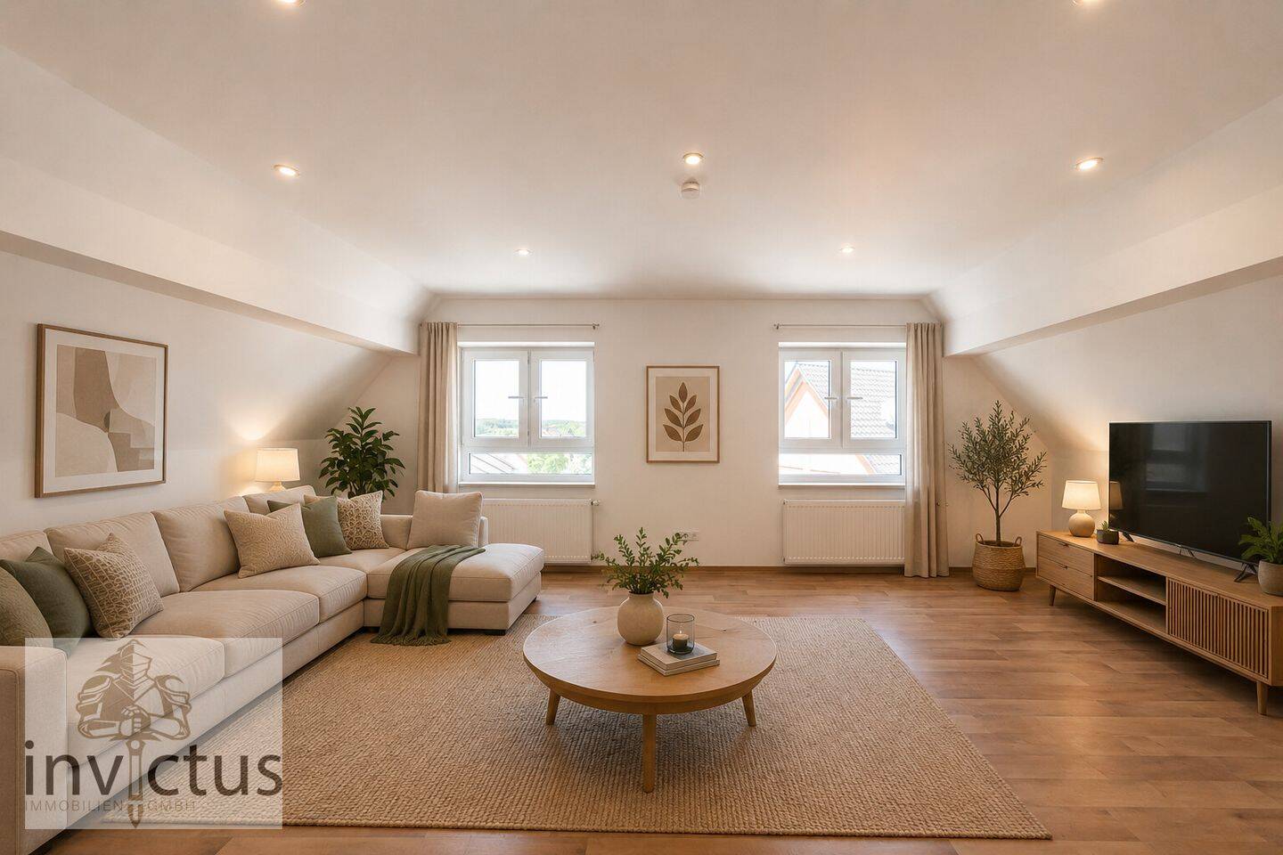 Über den Dächern von Massenbachhausen: 3-Zimmer-Dachgeschosswohnung mit Galeriestudio, 74252 Massenbachhausen