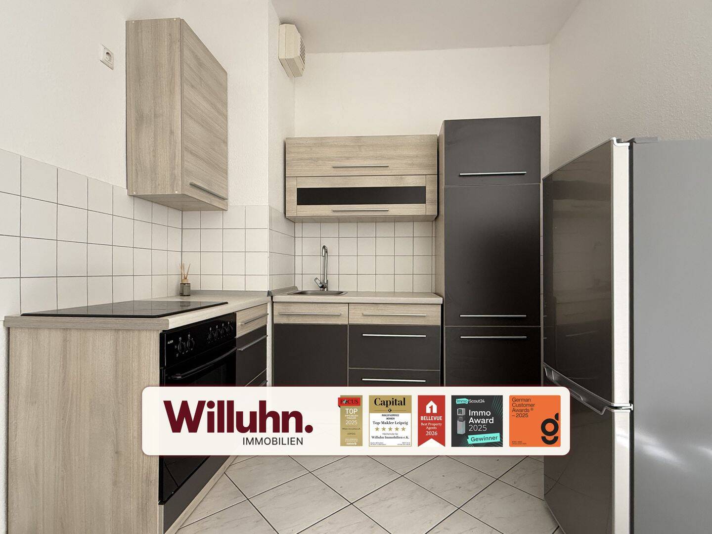 Bezugsfrei nahe Clara-Park: 1-Zimmer-Apartment mit EBK und Aufzug in ruhiger, grüner Lage, 4229 Leipzig (Kleinzschocher Plagwitz Schleußig)