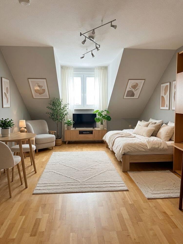 Bezugsfreies 1-Zimmer-Dachgeschossapartment mit Tiefgaragenstellplatz in Bayreuth, 95448 Bayreuth