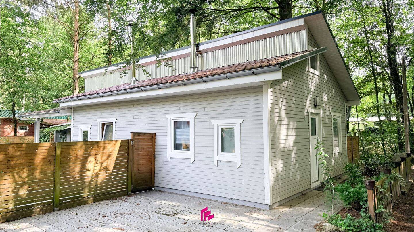Visbek | Urlaubsgefühl das ganze Jahr – Holzhaus mit Sauna im Feriengebiet, 49429 Visbek