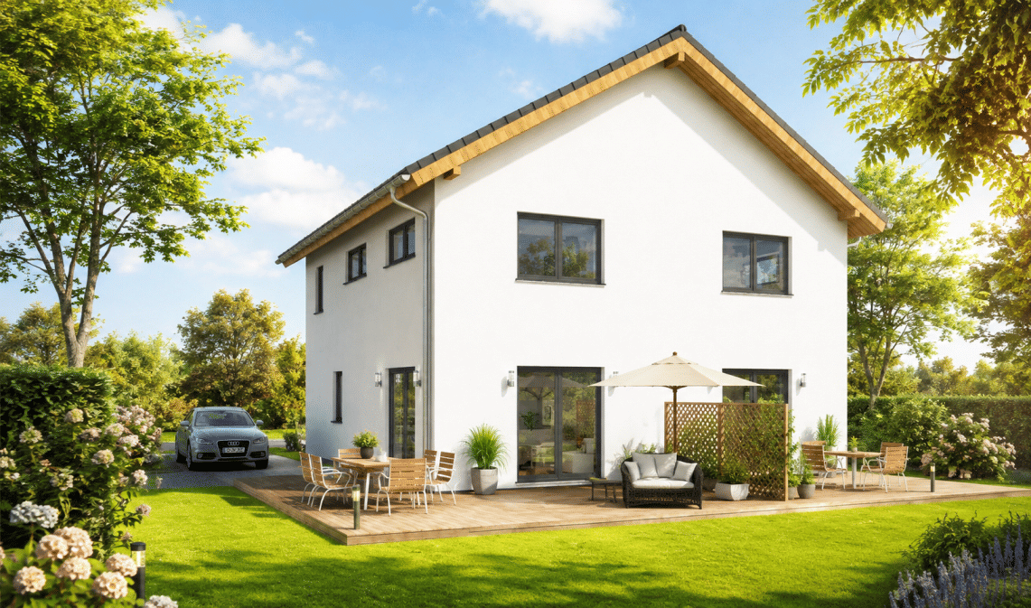 Modern. Neu. In Kürze bezugsfertig – Doppelhaushälfte mit eigenem Garten in Baldham, 85598 Vaterstetten