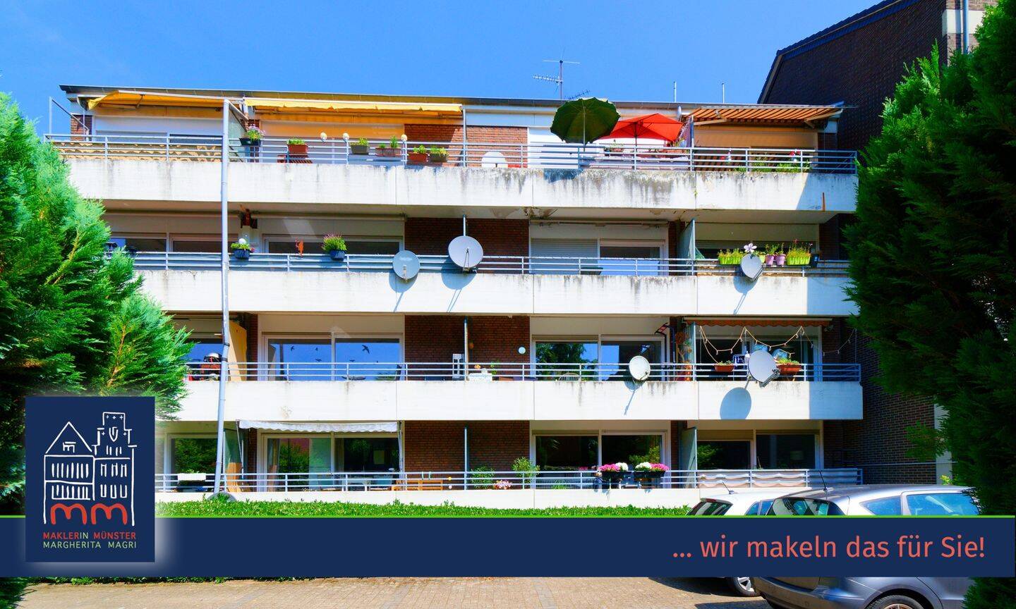 Modernisiertes Apartment mit Balkon und Stellplatz Nähe Schlossgarten, 48149 Münster (Centrum Gievenbeck Sentrup Wienburg)
