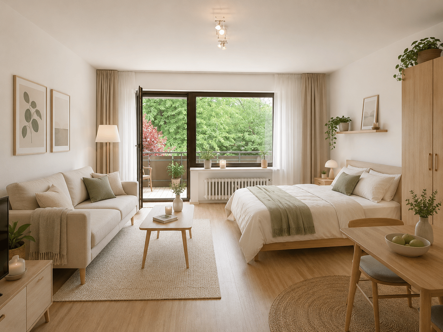 TOP-Wohnlage – Bad Oeynhausen Südstadt. Helles Apartment mit großem Südbalkon und Stellplatz, 32545 Bad Oeynhausen
