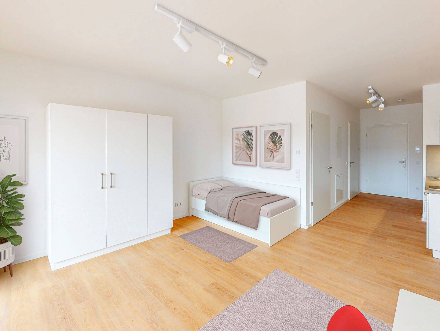 Teilmöbliertes 1-Zimmer-Apartment mit Einbauküche und Balkon, 63071 Offenbach am Main (Offenbach am Main Tempelsee)