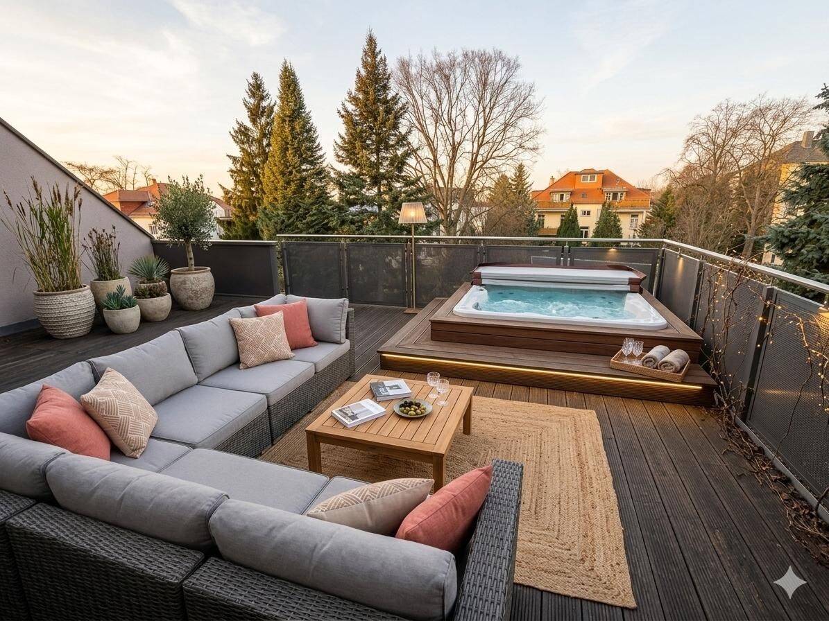 +++4-Zi-Luxus-Wohnung mit großer Terrasse und eigenem Garten+++, 1187 Dresden