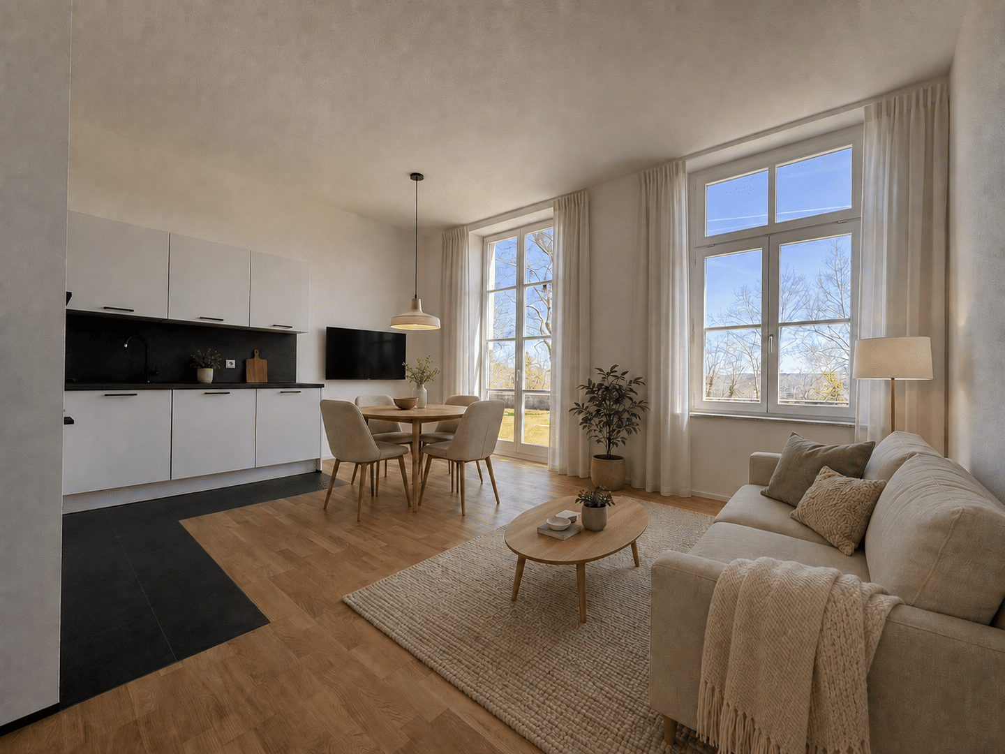 Stilvolle 2-Zimmer-Gartenwohnung (Erstbezug nach Sanierung), 72160 Horb am Neckar