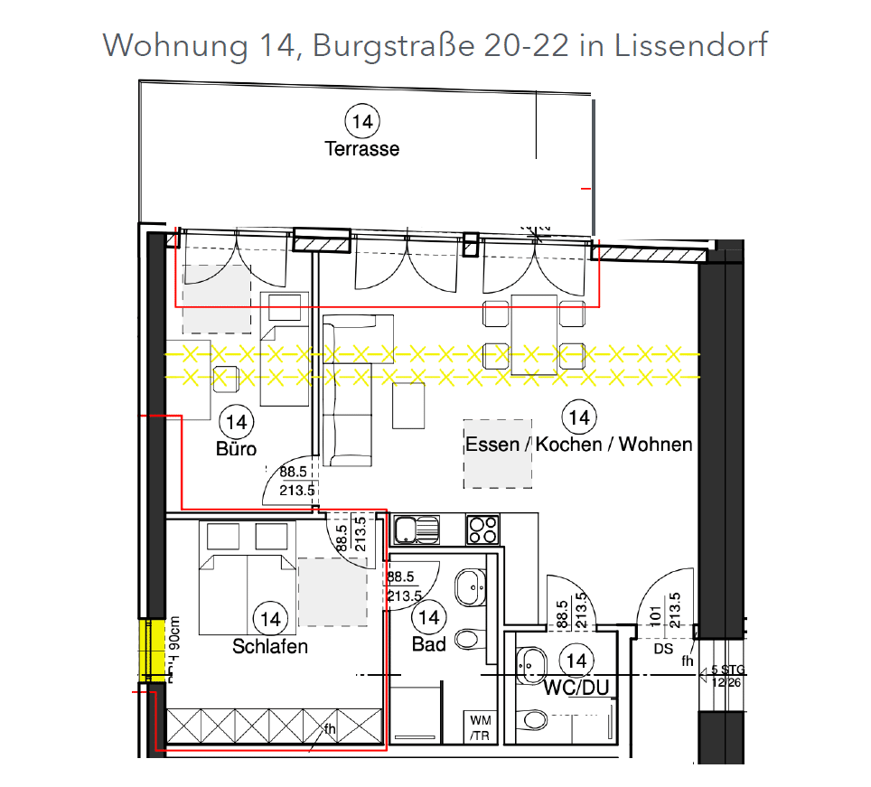 Neubau- Erstbezug 3-Zimmer Wohnung – 60 Minuten von Köln und Trier- Mit grosser Terrasse und Gartenanteil, 54587 Birgel