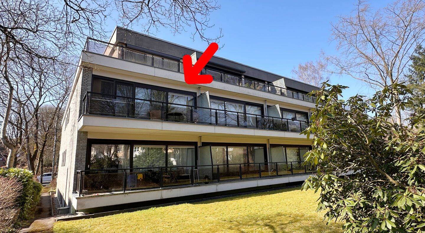 Charmante 1-Zimmer-Wohnung mit großem Balkon und Blick ins Grüne, 22043 Hamburg (Wandsbek Jenfeld Marienthal Tonndorf)