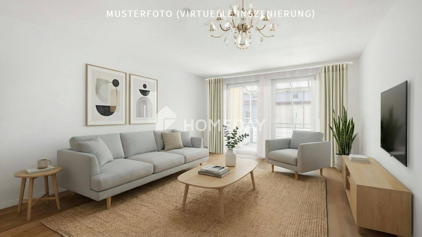 Moderne 2-Zimmer-Wohnung mit Balkon und TG-Stellplatz in gepflegtem Mehrfamilienhaus