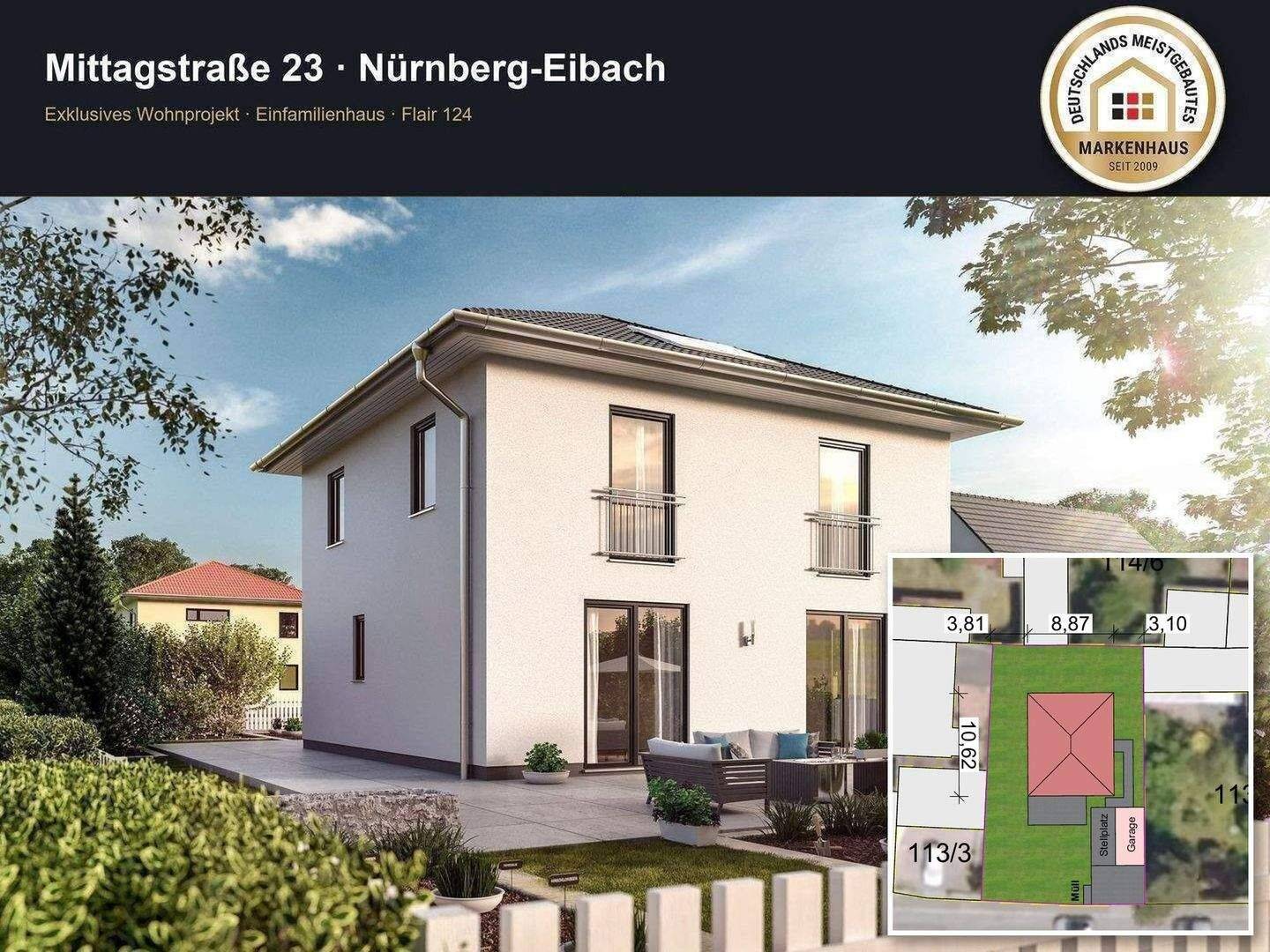 Nürnberg: Neubau Stadthaus | Komplettpreis inkl. Grundstück & Baunebenkosten, 90451 Nürnberg (Eibach Hafen Maiach Reichelsdorf Röthenbach bei Schweinau)