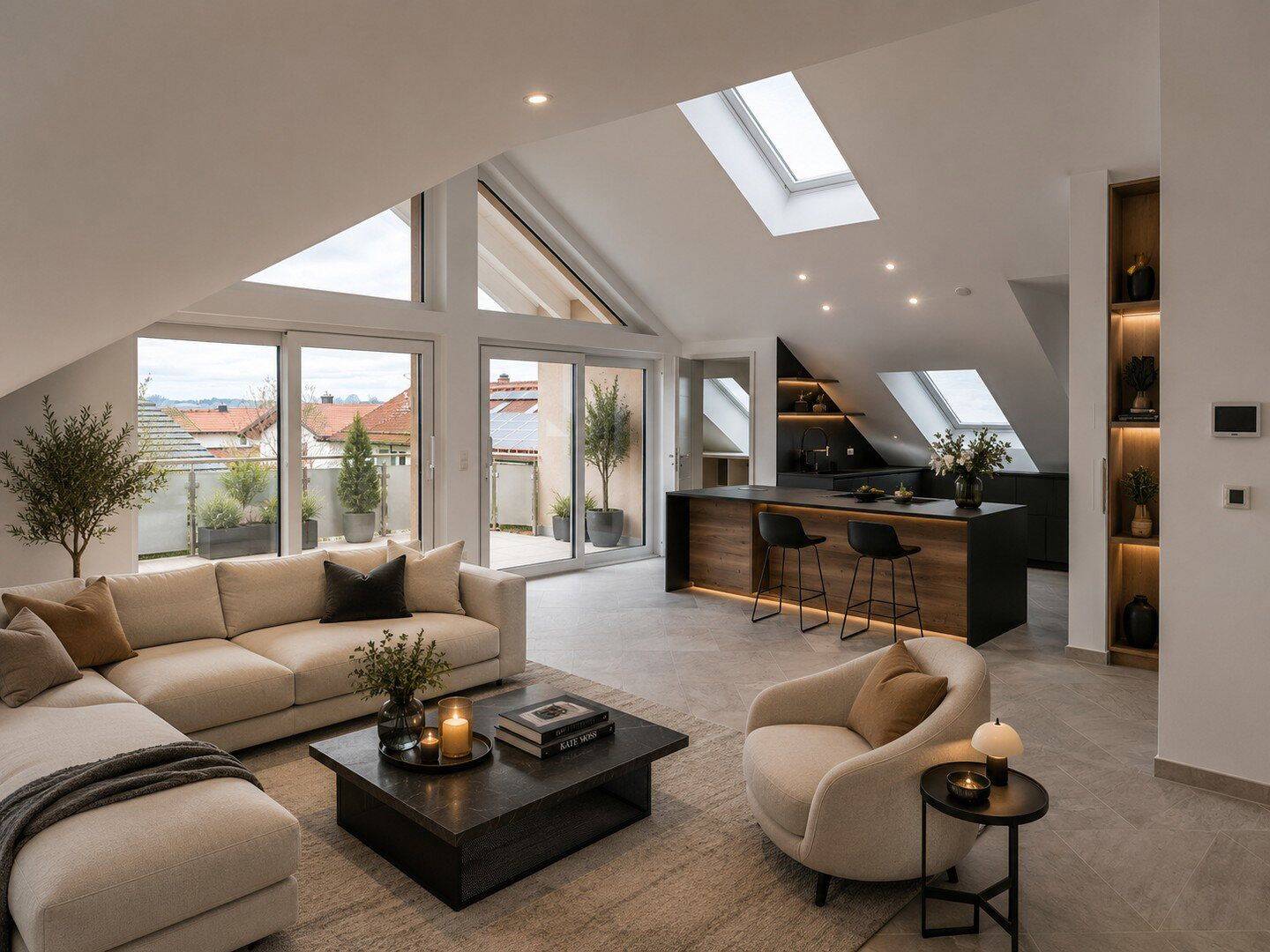 Ein Zuhause, das Maßstäbe setzt – Exklusives Penthouse mit hochwertiger Designausstattung, 85649 Brunnthal