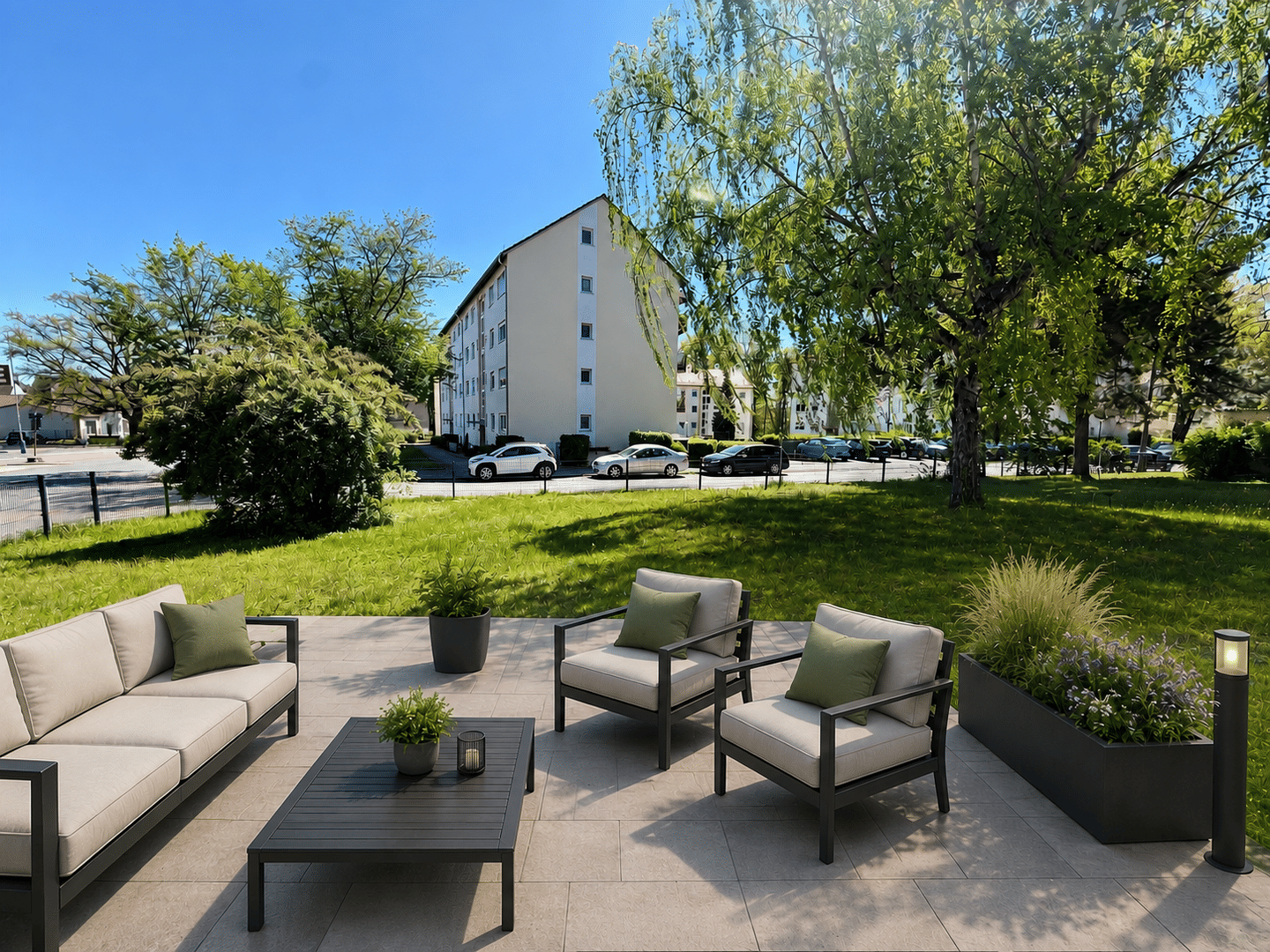 Provisionsfrei! Fantastische und gepflegte 4-Zimmer-EG-Wohnung mit eigenem Garten, Terrasse & Balkon mit ca. 120 qm in Nürnberg Katzwang, 90453 Nürnberg