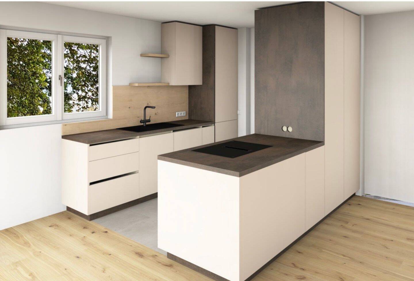 Helle, moderne 3-Zimmer-Wohnung mit Ausblick ins Grüne für Erstbezug in Weidenstetten, 89197 Weidenstetten