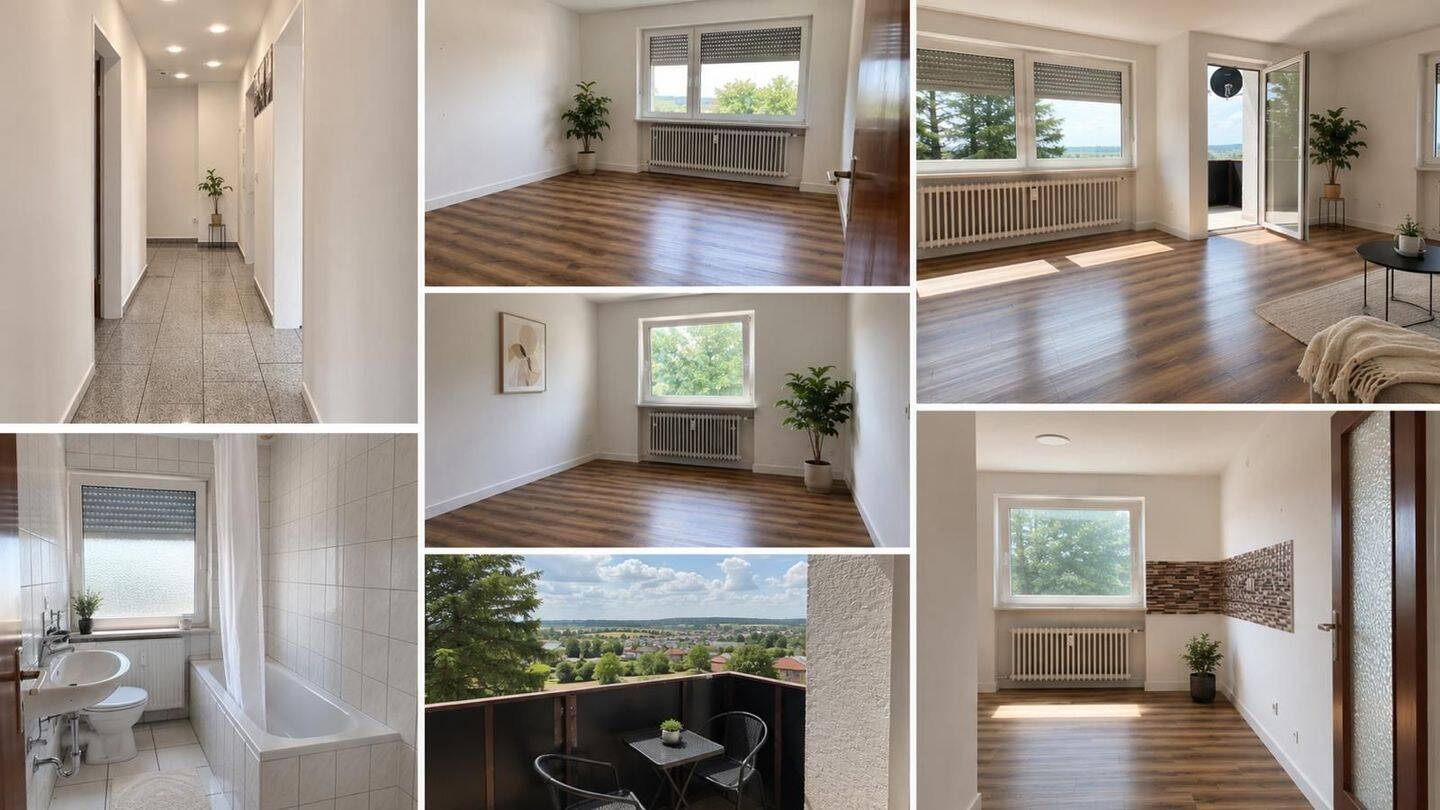 Moderne 3-Zimmer-Wohnung mit Balkon & Garage in Dietersheim, 91463 Dietersheim