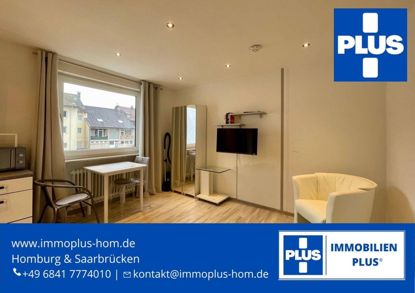 HOMBURG-ZENTRUM; HELLES UND GEPFLEGTES 1 ZIMMER APARTMENT MIT TAGESLICHTBAD, 66424 Homburg