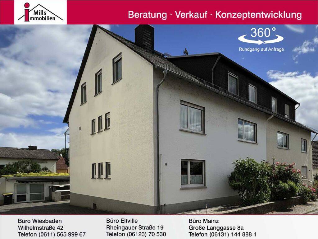Großzügiges 2-3 Familienhaus mit Luxus-Wintergarten, großer Terrasse, kleiner Garten in ruhiger Lage von Oestrich-Winkel, 65375 Oestrich-Winkel