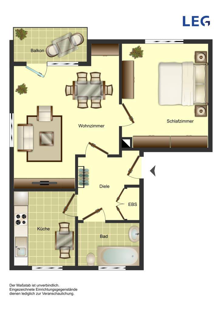 2-Zimmer-Wohnung in Unna Süd – mit Laminatboden, 59423 Unna