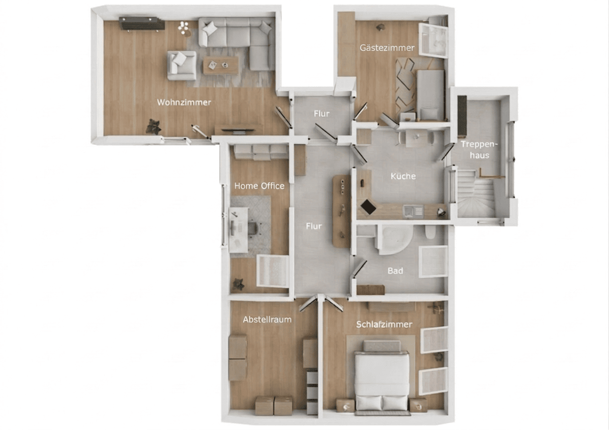 Ruhige 3,5-Zi.-DG-Wohnung am Siemens Campus: Raumwunder in Erlangen-Bruck mit EBK, 91058 Erlangen (Bruck Eltersdorf Erlangen-Süd Sebaldussiedlung Tennenlohe)