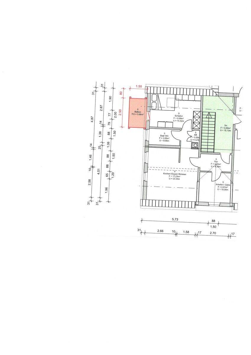 2,5-Raumwohnung mit großzügigen Balkon in ruhiger Lage, 9350 Lichtenstein/Sa.