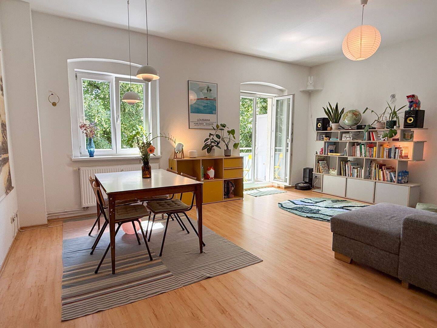 Charmante 3-Zimmer-Altbauwohnung mit zwei Balkonen und großem Gemeinschaftsgarten in Prenzlauer Berg, 10407 Berlin (Pankow Kleingartenanlage Grönland Kleingartenanlage Neues Heim Kleingartenanlage Volkspark Prenzlauer Berg Prenzlauer Berg)