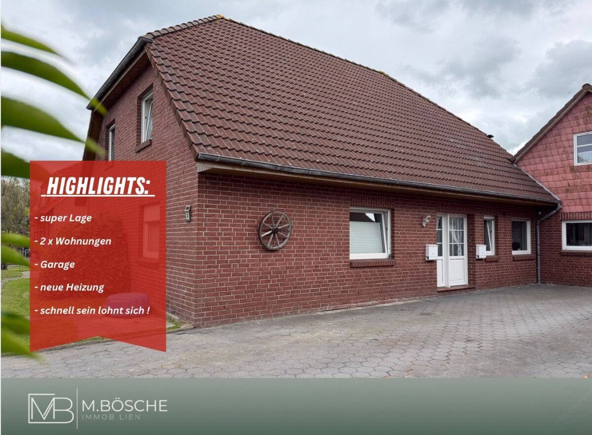 Top Zweifamilienhaus mit zwei Wohneinheiten in zentraler Lage von Dornum, 26553 Dornum