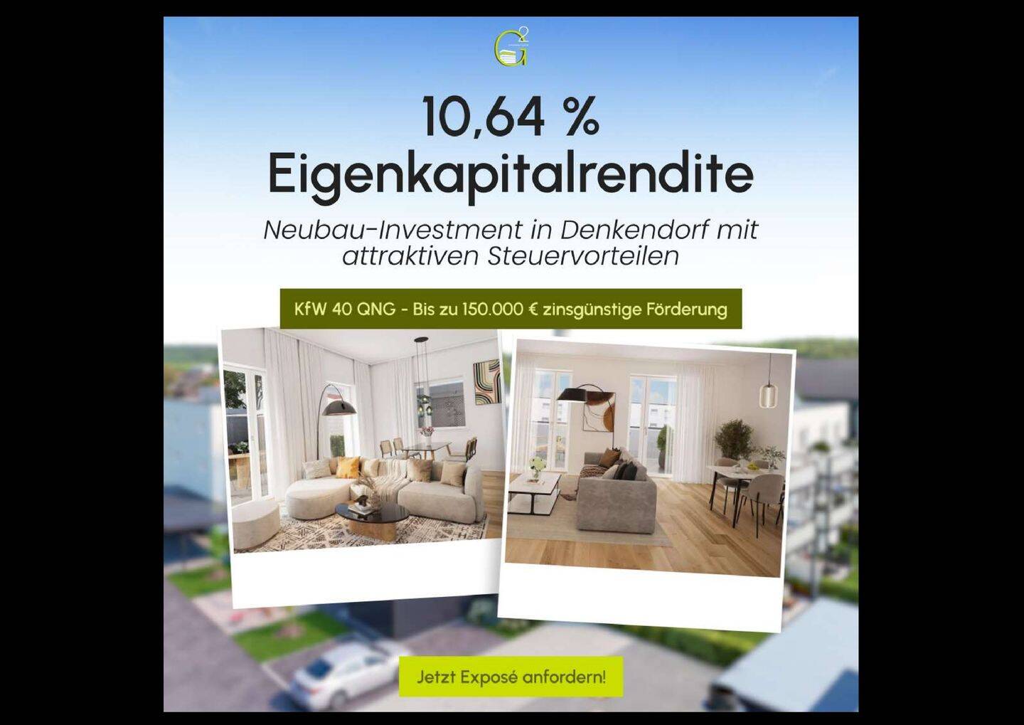 Investieren mit Perspektive: Über 10 % Eigenkapitalrendite im KfW-40-QNG-Neubau, 85095 Denkendorf