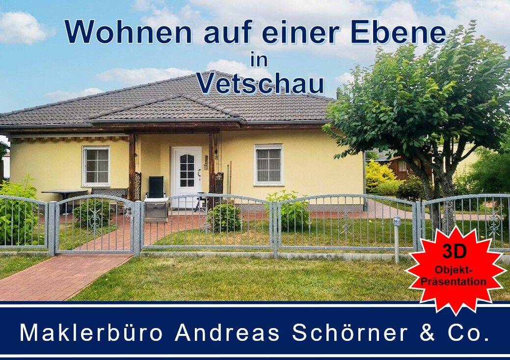 Einfamilienhaus in ruhiger Lage am Stadtrand von Vetschau – Großzügiger Grundriss, kleiner Garten, ideal für Senioren., 3226 Vetschau/Spreewald