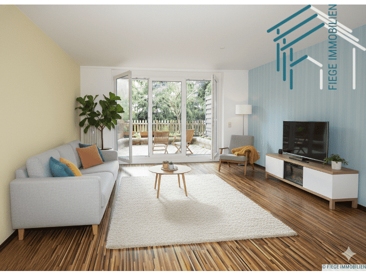 Gepflegte 1 Zimmerwohnung mit Terrasse und Gartenanteil, 63110 Rodgau