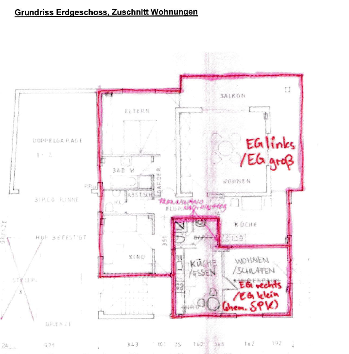 Fünffamilienhaus mit Doppelgarage und 5 Kfz-Stellplätzen in Bad Kissingen, OT und Bauerwartungsland, 97688 Bad Kissingen