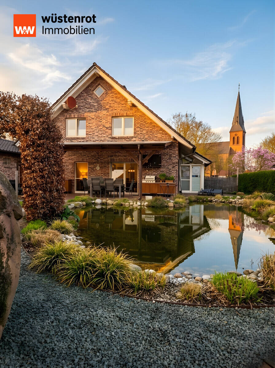 Traumhaus mit idyllischem Garten & Teich – 208 m² Wohnkomfort zum Verlieben, 26897 Esterwegen